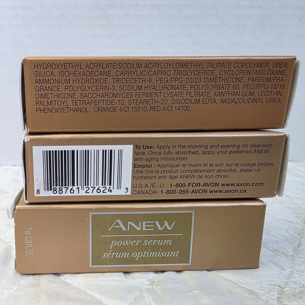 3 Avon Anew Power Serum Anti-Aging Products  .24 oz  Size New